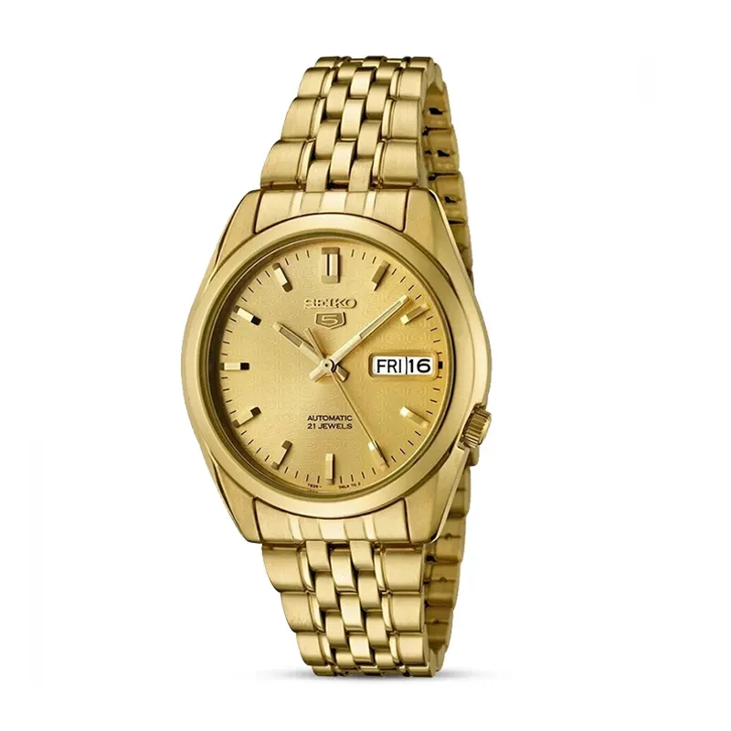 Seiko 5 Automatic Gold Dial Men's Watch | SNK366K1