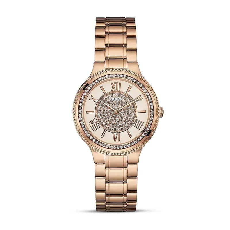 Guess Madison Rose Gold Dial Ladies Watch | W0637L3