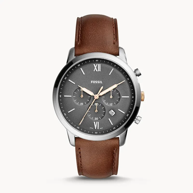 Fossil Neutra Chronograph Light Brown Leather Men's Watch | FS5408