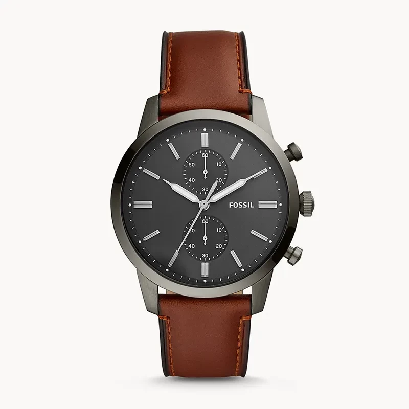 Fossil Townsman Chronograph Amber Leather Men's Watch | FS5522