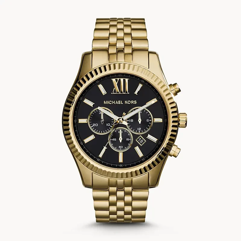 Michael Kors Lexington Chronograph Gold-tone Men's Watch | MK8286