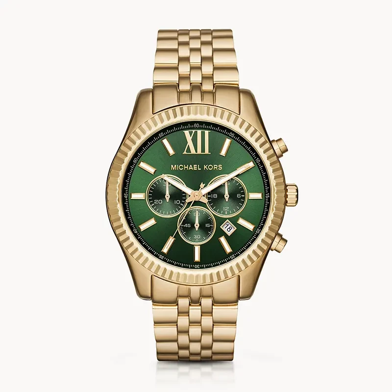 Michael Kors Lexington Chronograph Green Dial Men's Watch | MK8446