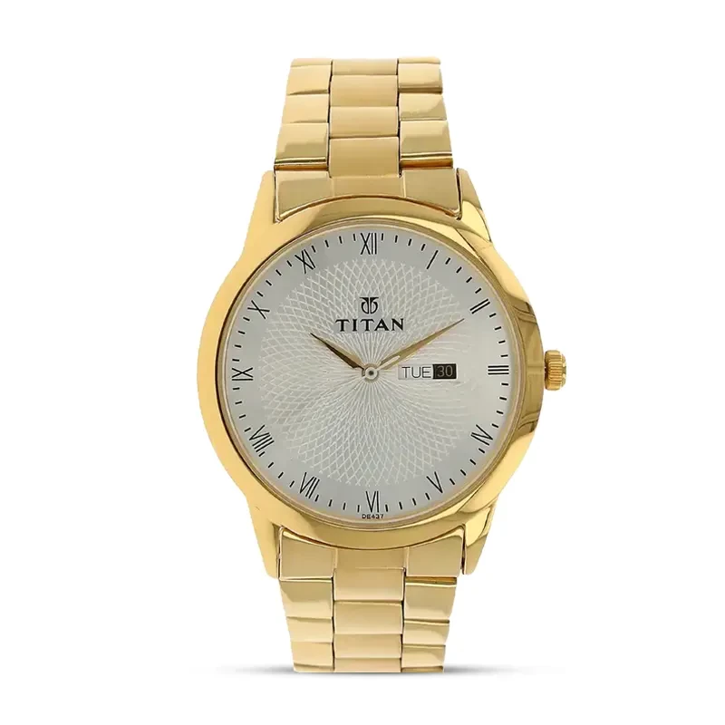 Titan 1584YM02 Workwear Silver Dial Men's Watch