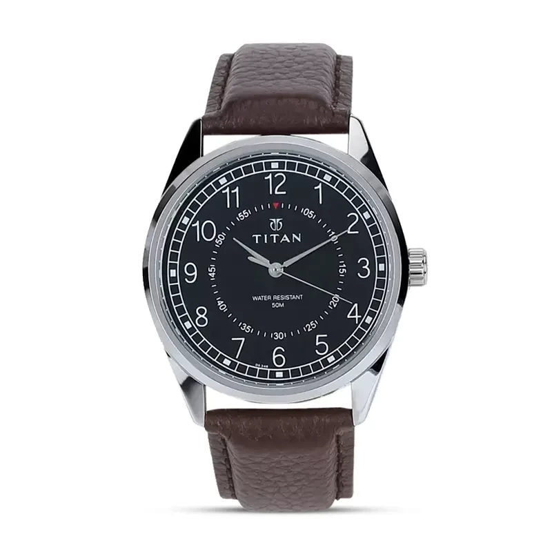 Titan 1729SL02 Workwear Black Dial Men's Watch