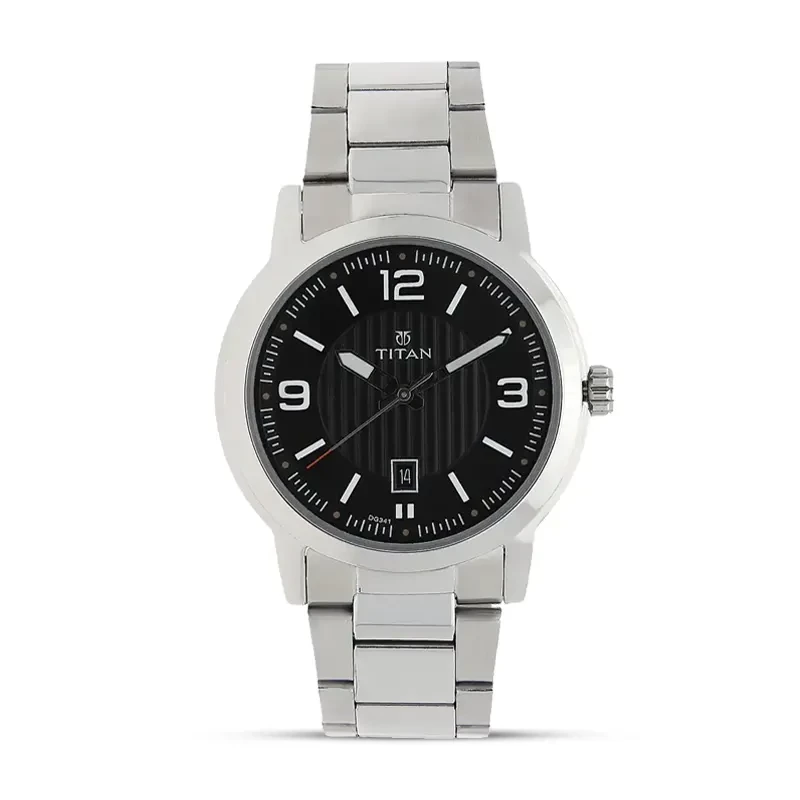 Titan 1730SM02 Workwear Black Dial Men's Watch
