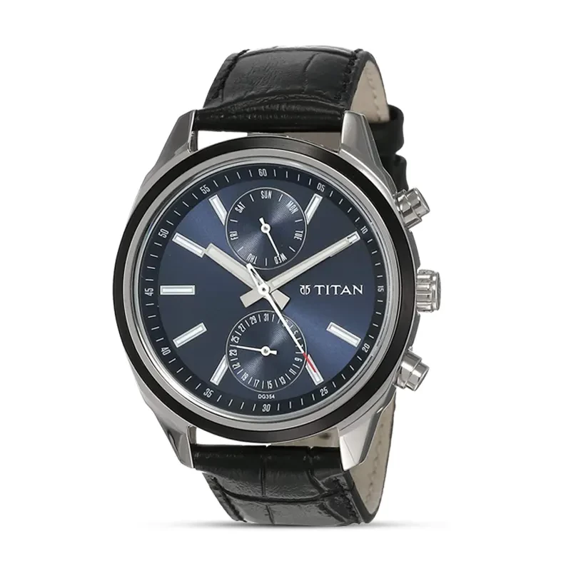 Titan 1733KL01 Workwear Blue Dial Men's Watch
