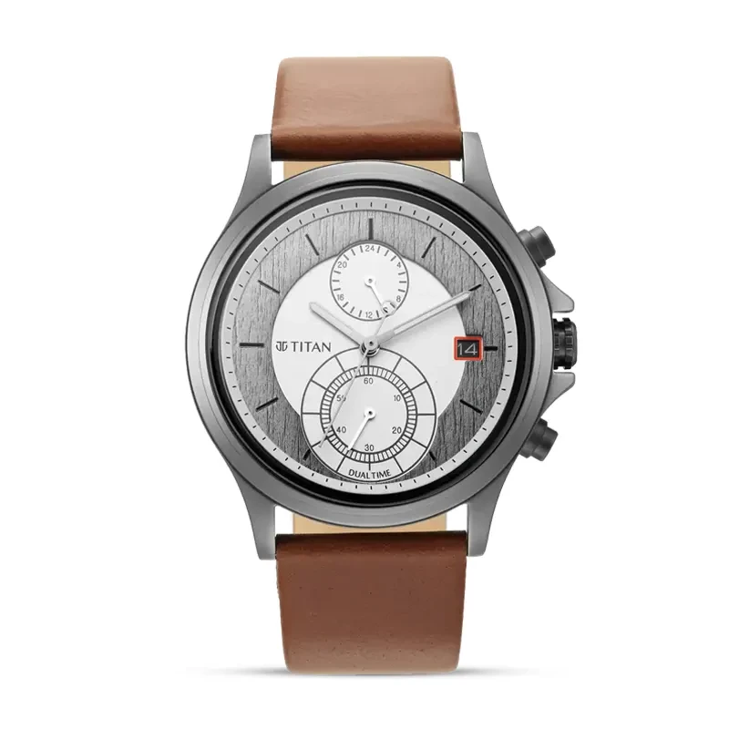 Titan 1870QL01 Workwear Silver Dial Men's Watch