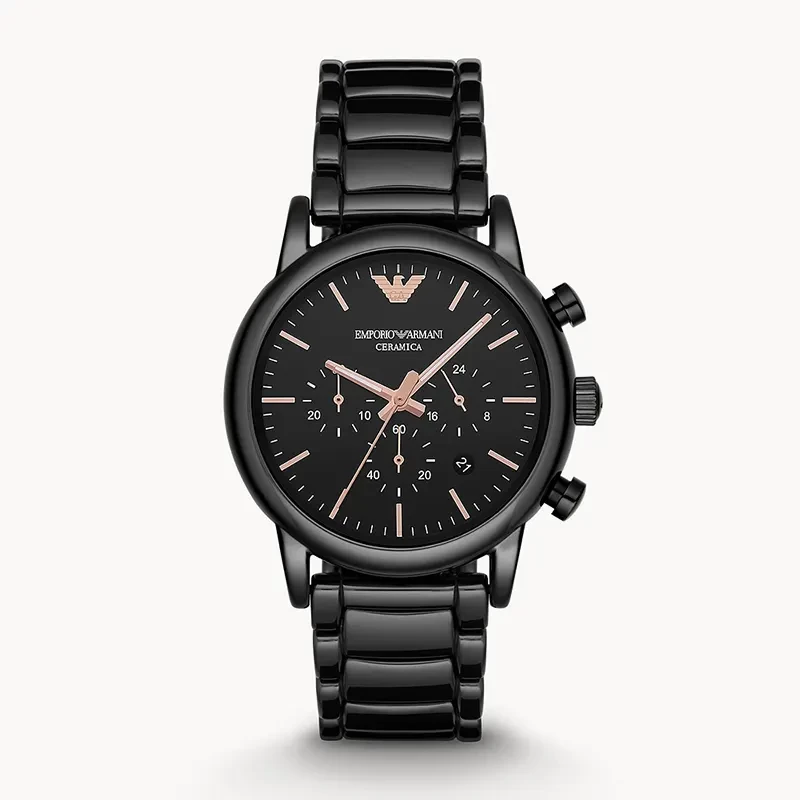 Emporio Armani Luigi Chronograph Black Dial Men's Watch | AR1509