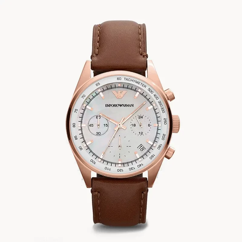 Emporio Armani Chronograph Silver Dial Men's Watch | AR5996