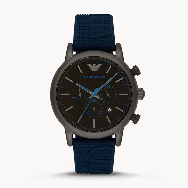 Emporio Armani Luigi Chronograph Black Dial Men's Watch | AR11023