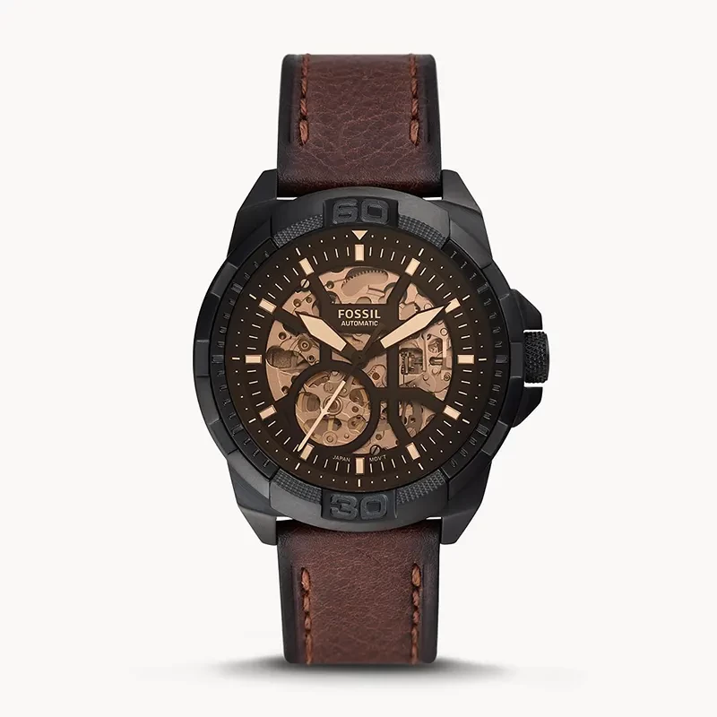 Fossil ME3219 Bronson Automatic Brown Eco Leather Men's Watch