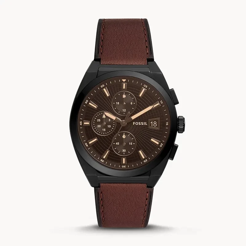 Fossil Everett Chronograph Brown Dial Men's Watch | FS5798
