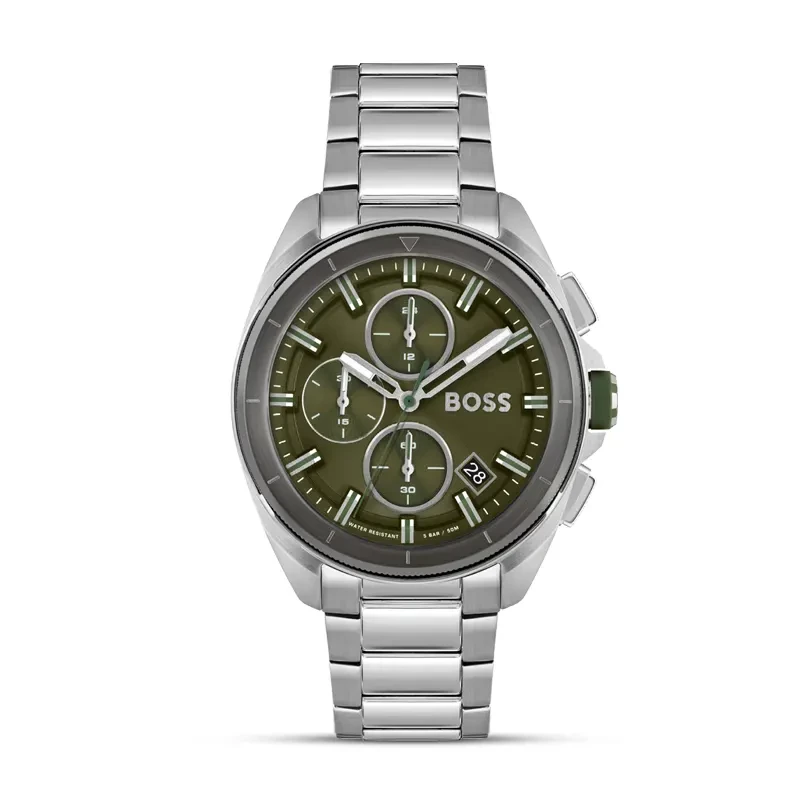 Hugo Boss Volane Chronograph Green Dial Men's Watch | 1513951