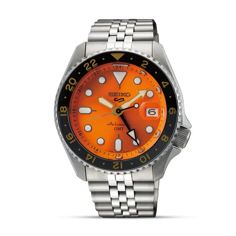 Seiko 5 Sports GMT Mikan Orange Dial Men's Watch | SSK005K1