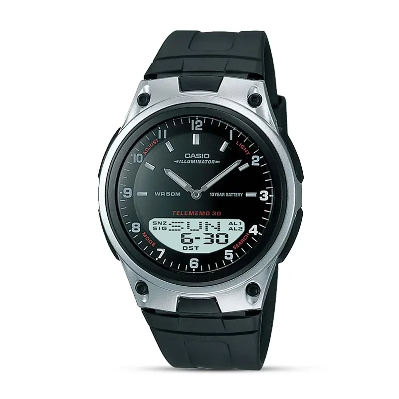 Casio AW-80-1AVDF Dual Time Black Dial Men's Watch