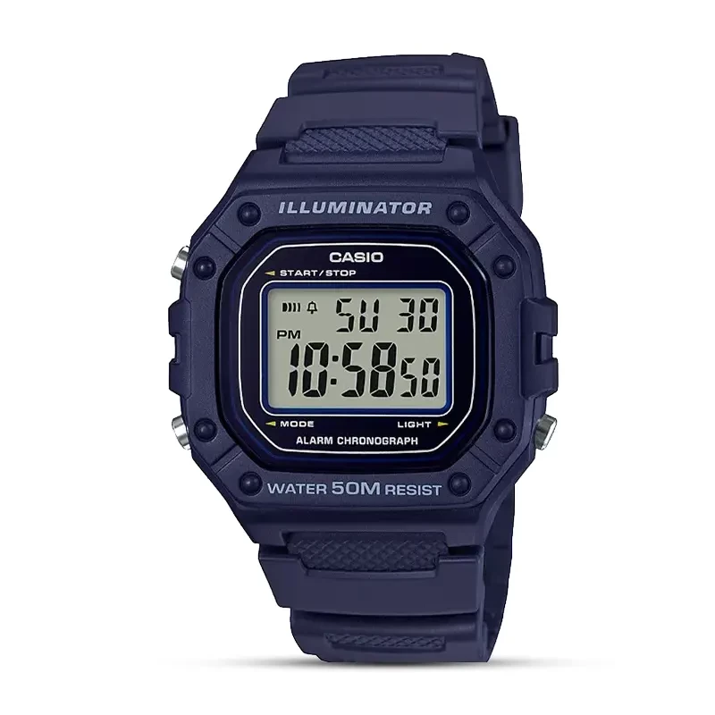 Casio W-218H-2AVDF Digital Grey Dial Men's Watch