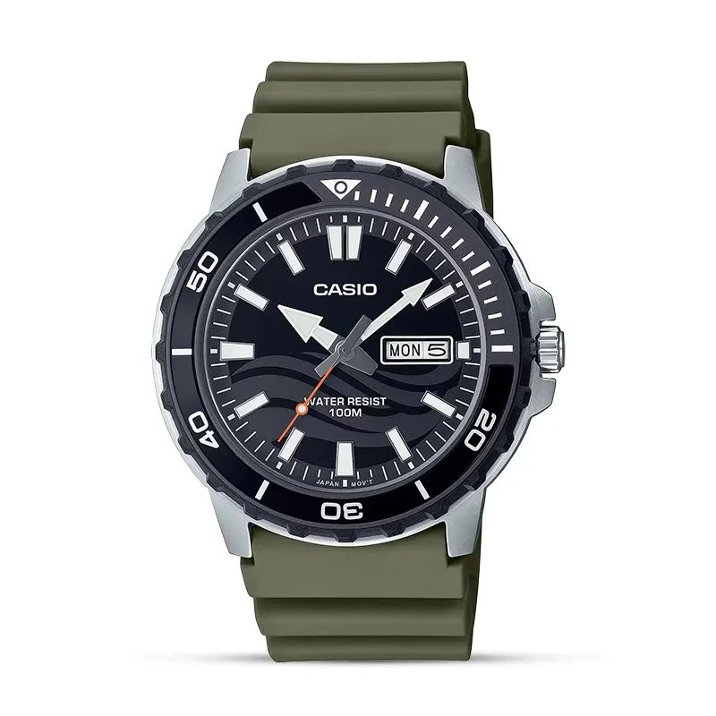 Casio Enticer MTD-125-3AV Black Dial Men's Watch