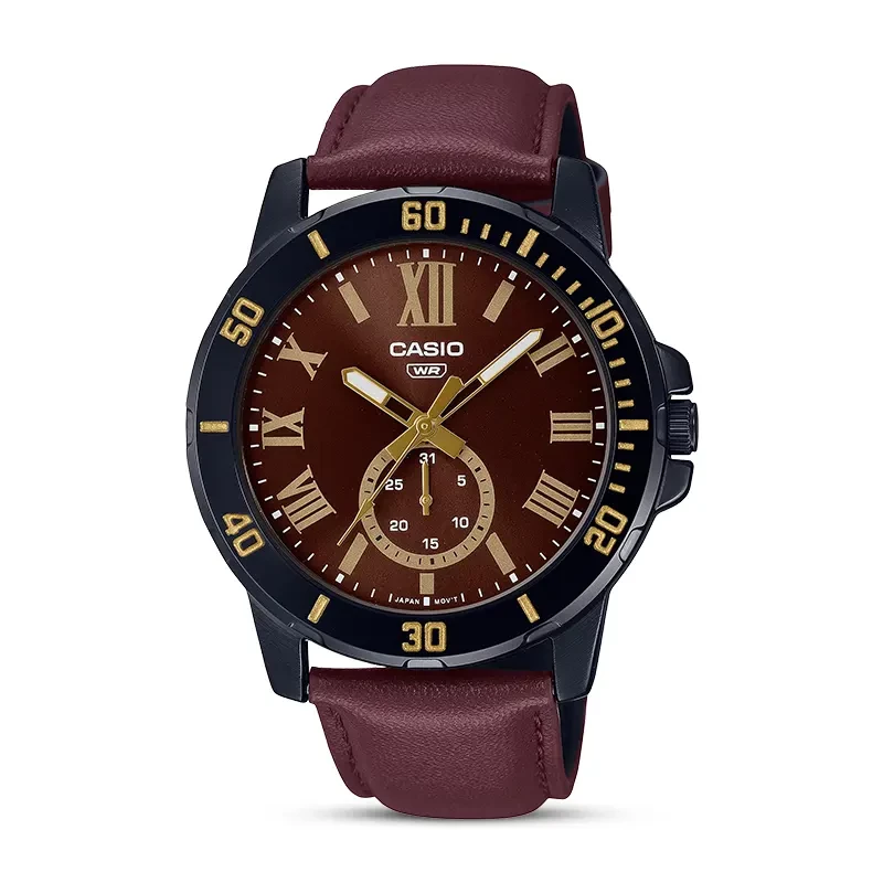 Casio Enticer MTP-VD200BL-5B Brown Dial Men's Watch