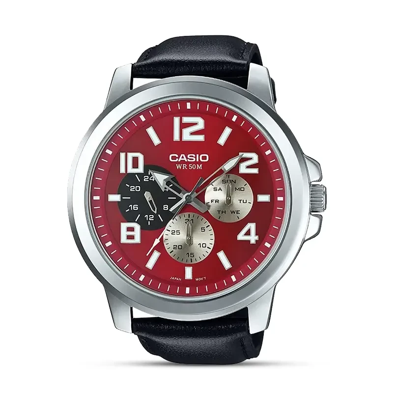 Casio MTP-X300L-4AV Maroon Dial Men's Watch