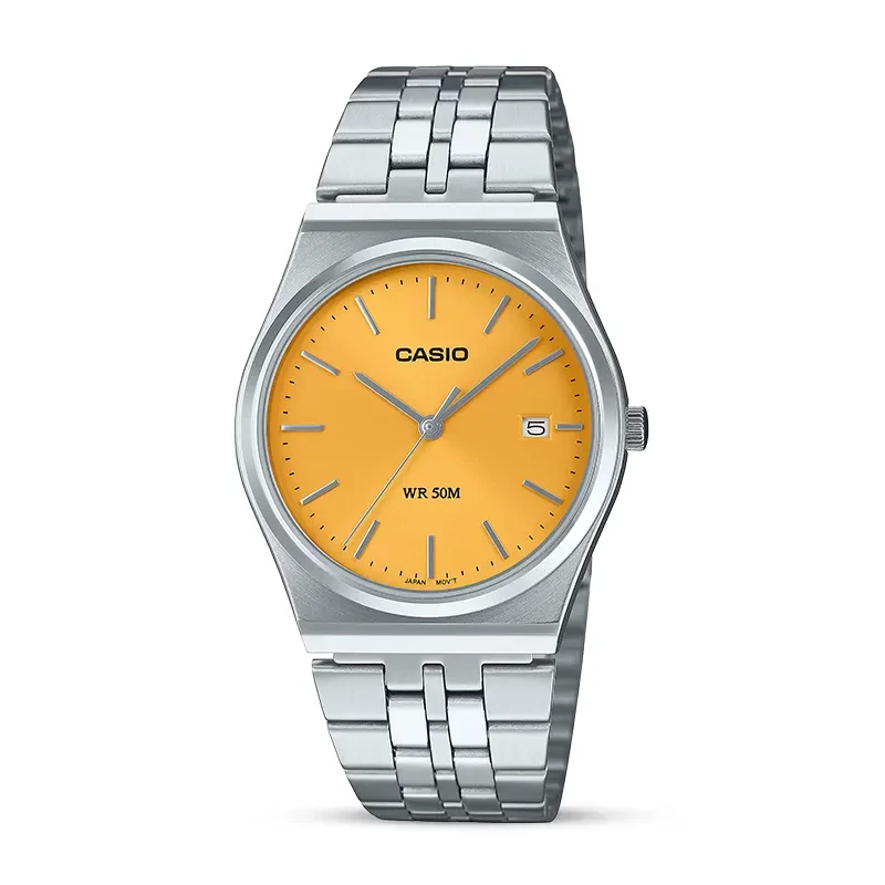 Casio Enticer Yellow Dial Men's Watch | MTP-B145D-9AV