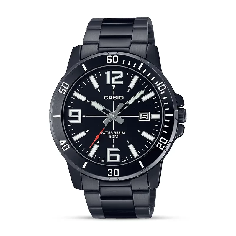 Casio Enticer MTP-VD01B-1BV Black Dial Men's Watch