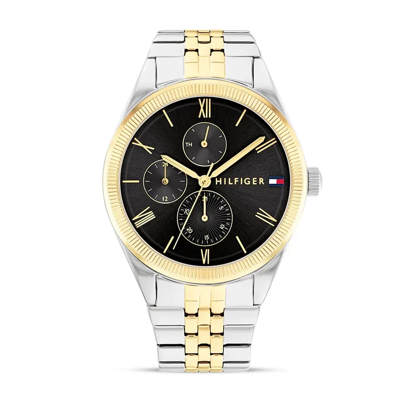 Tommy Hilfiger Monica Black Dial Two-tone Ladies Watch | 1782591
