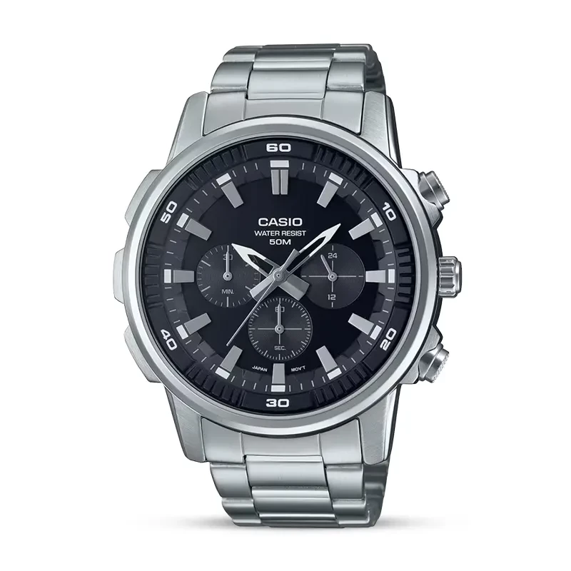 Casio Enticer MTP-E505D-1AV Black Dial Men's Watch