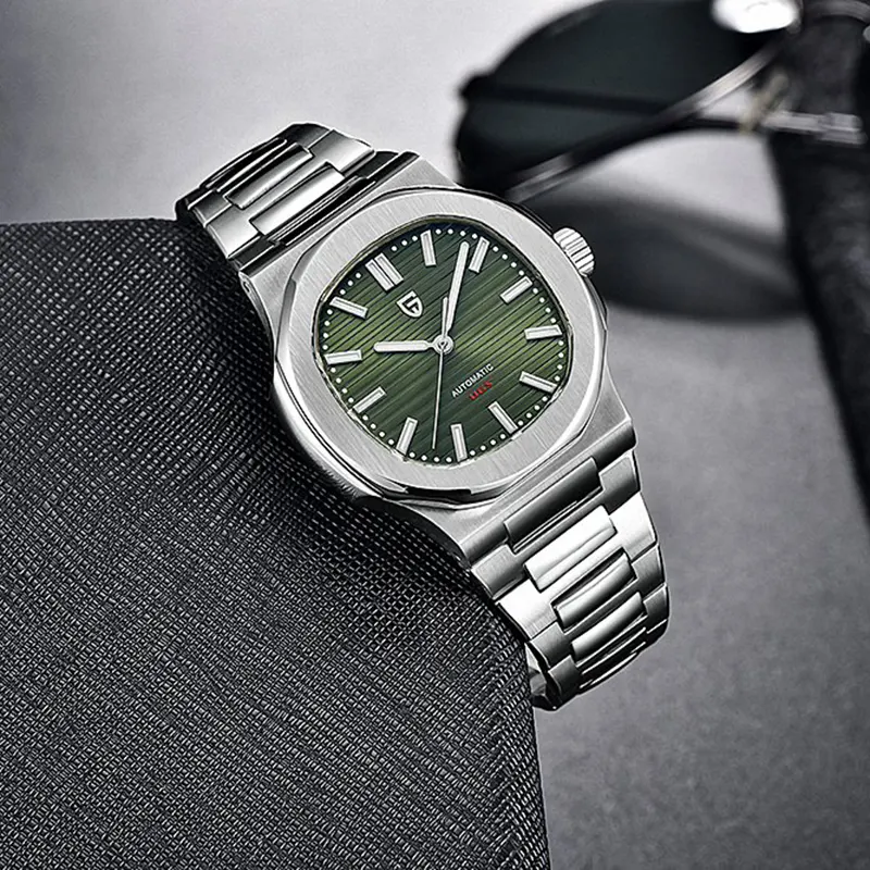 Pagani Design PD-1728 Nautilus Green Dial Men's Watch