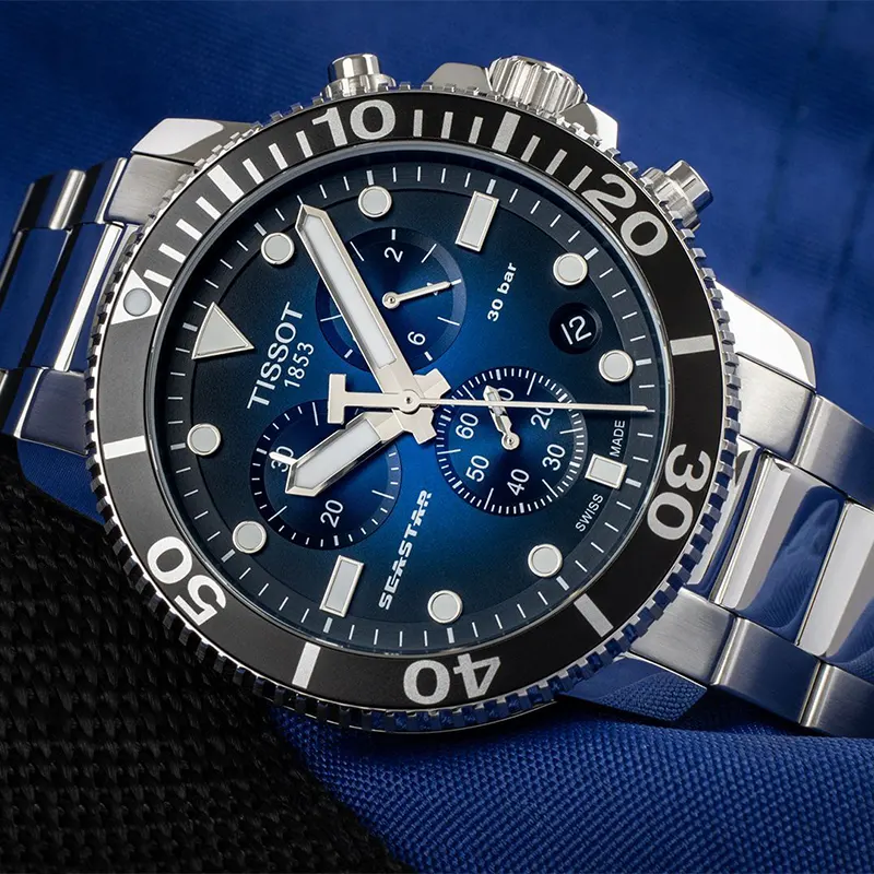 Tissot Seastar 1000 Chronograph Blue Dial Men's Watch | T120.417.11.041.01