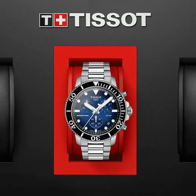 Tissot Seastar 1000 Chronograph Blue Dial Men's Watch | T120.417.11.041.01