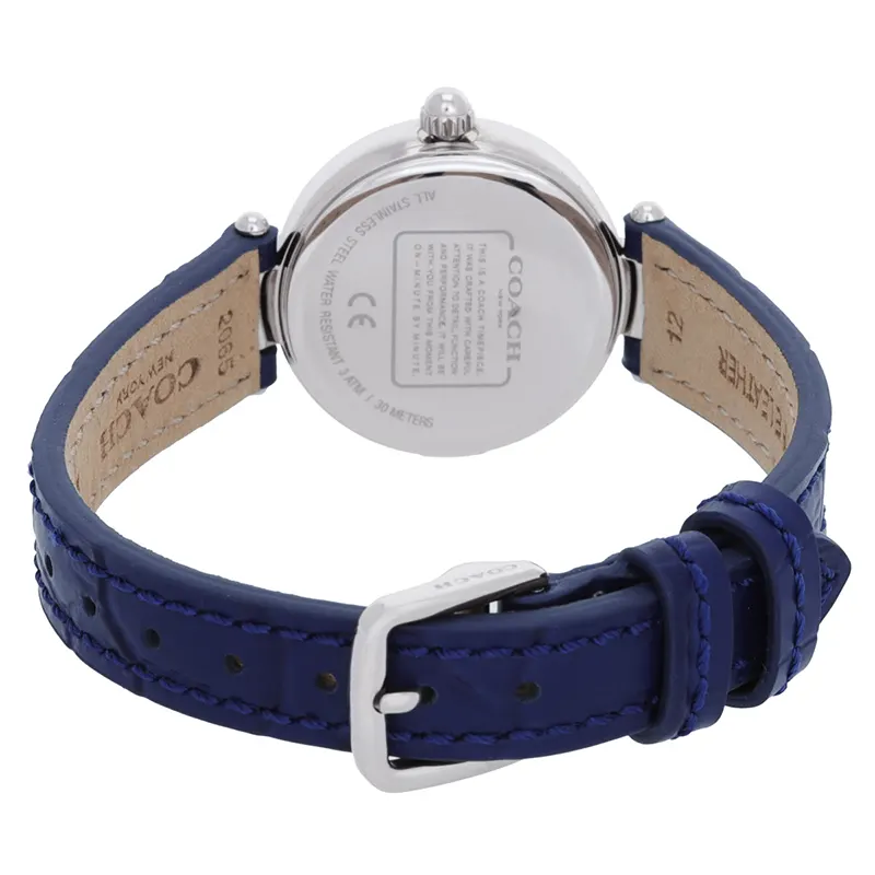Coach Park Navy Blue Dial Navy Blue Leather Ladies Watch | 14503535