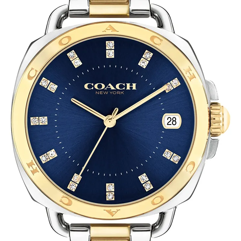 Coach Tatum Blue Dial Two-Tone Ladies Watch | 14504160