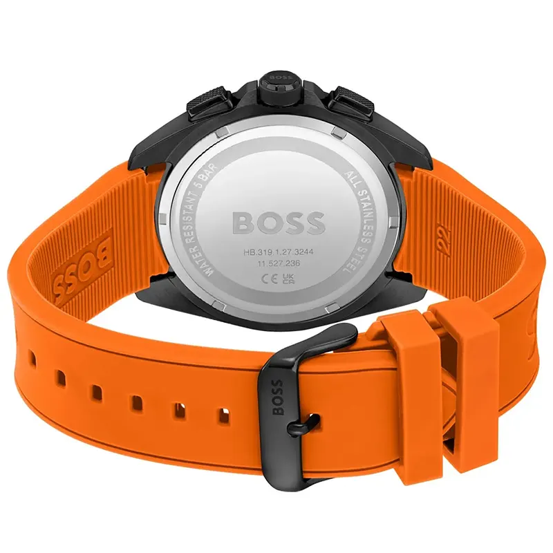 Hugo Boss Volane Chronograph Orange Silicone Strap Men's Watch | 1513957