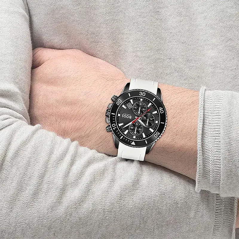 Hugo Boss Admiral Chronograph Black Dial Men's Watch 1513966