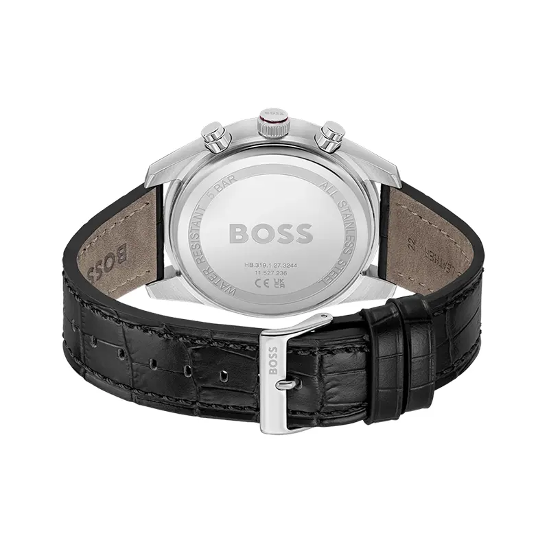 Hugo Boss Skytraveller Chronograph Burgundy Dial Men's Watch | 1514193
