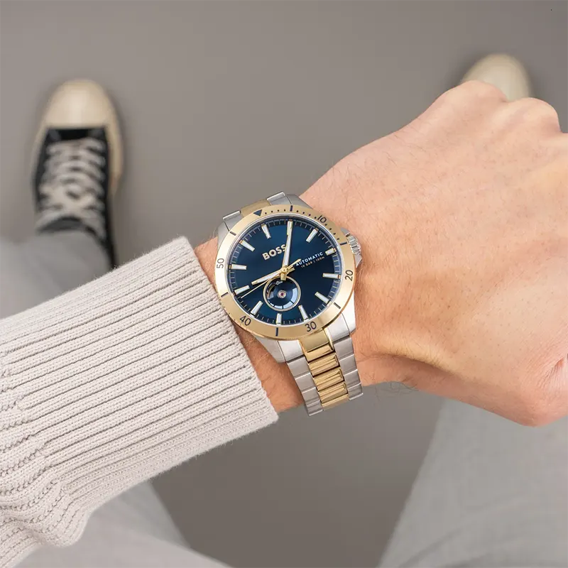 Hugo Boss Troper Automatic Blue Dial Men's Watch | 1514201