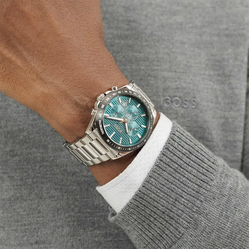 Hugo Boss Strike Chronograph Green Dial Men's Watch | 1514241