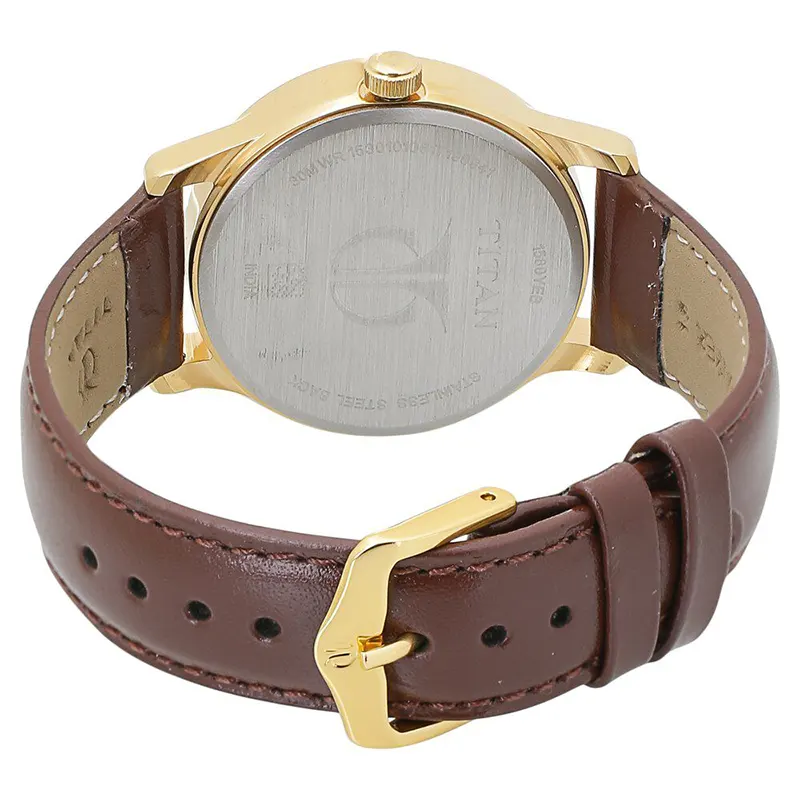 Titan Karishma Champagne Dial Day-Date Men's Watch | 1580YL05