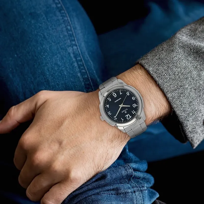 Titan Workwear 1585SM05 Blue Dial Men's Watch