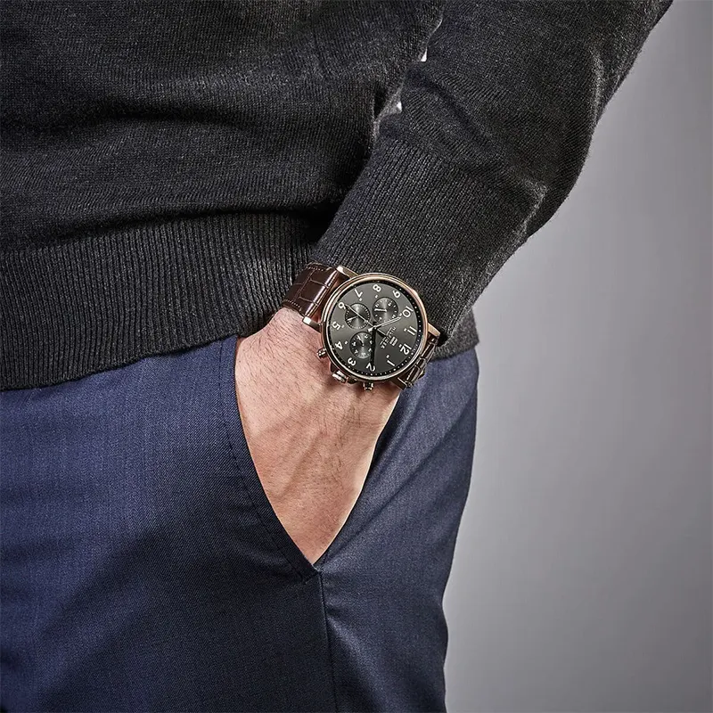 Tommy Hilfiger Daniel Multifunction Black Dial Men's Watch | 1710379