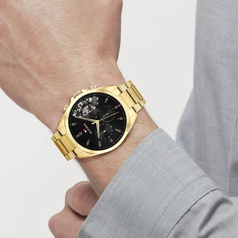 Tommy Hilfiger Baker Chronograph Black Dial Men's Watch | 1710447