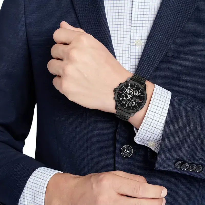 Tommy Hilfiger Henry Multifunction Black Dial Men's Watch | 1710478