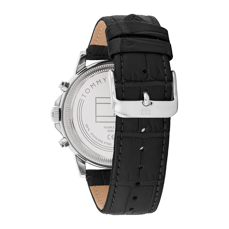 Tommy Hilfiger Stewart Multifunction Black Dial Men's Watch | 1710605