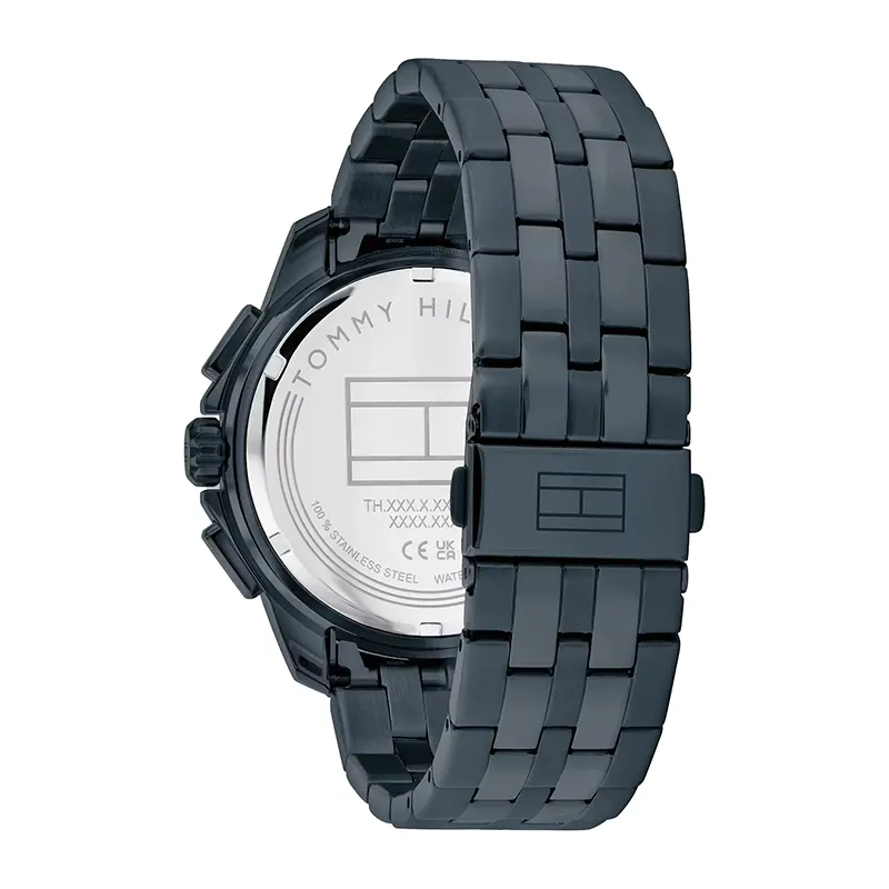 Tommy Hilfiger Walker Ionic Plated Blue Steel Navy Dial Men's Watch | 1710622
