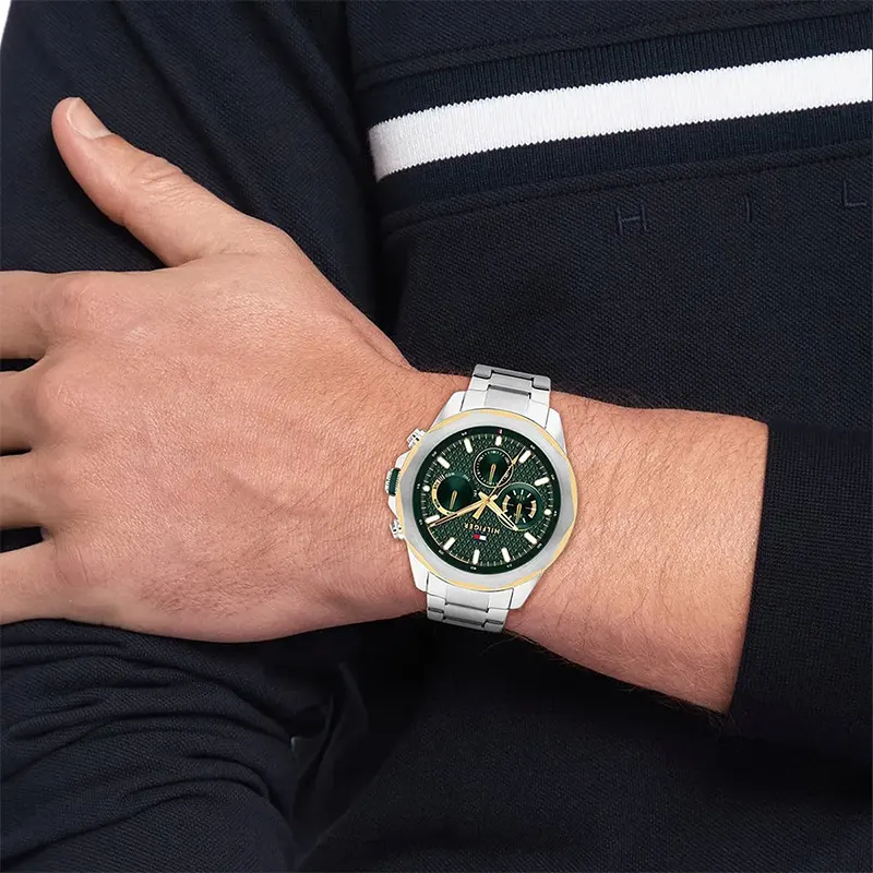 Tommy Hilfiger Lars Multifunction Green Dial Men's Watch | 1710651
