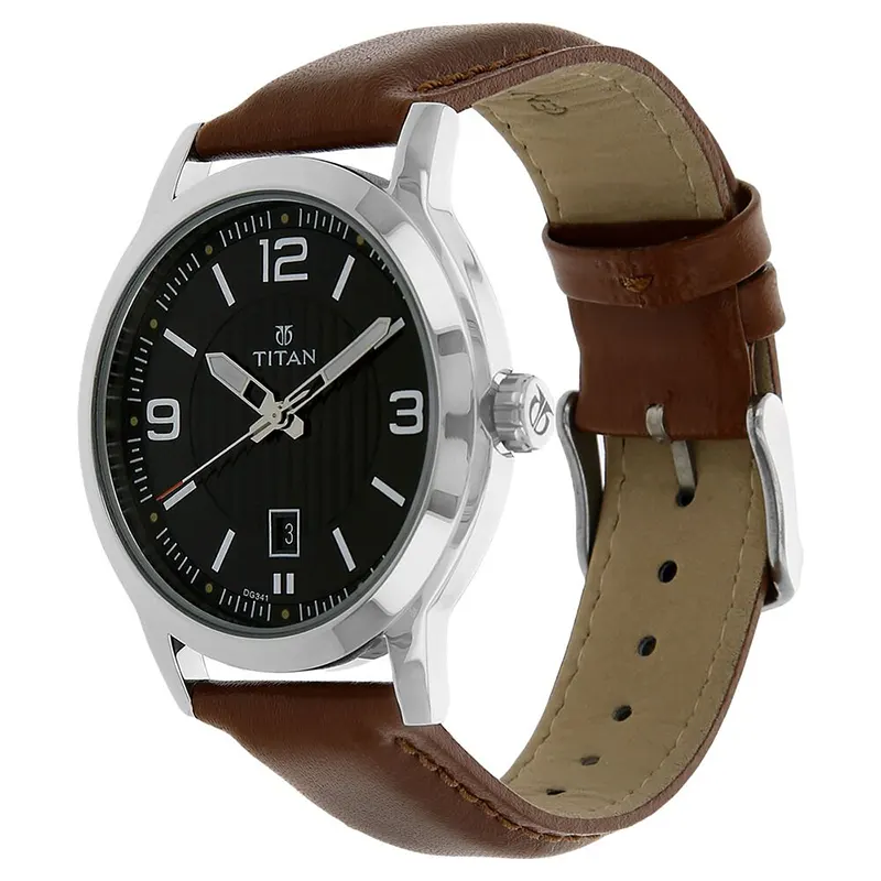 Titan Workwear 1730SL02 Black Dial Men's Watch
