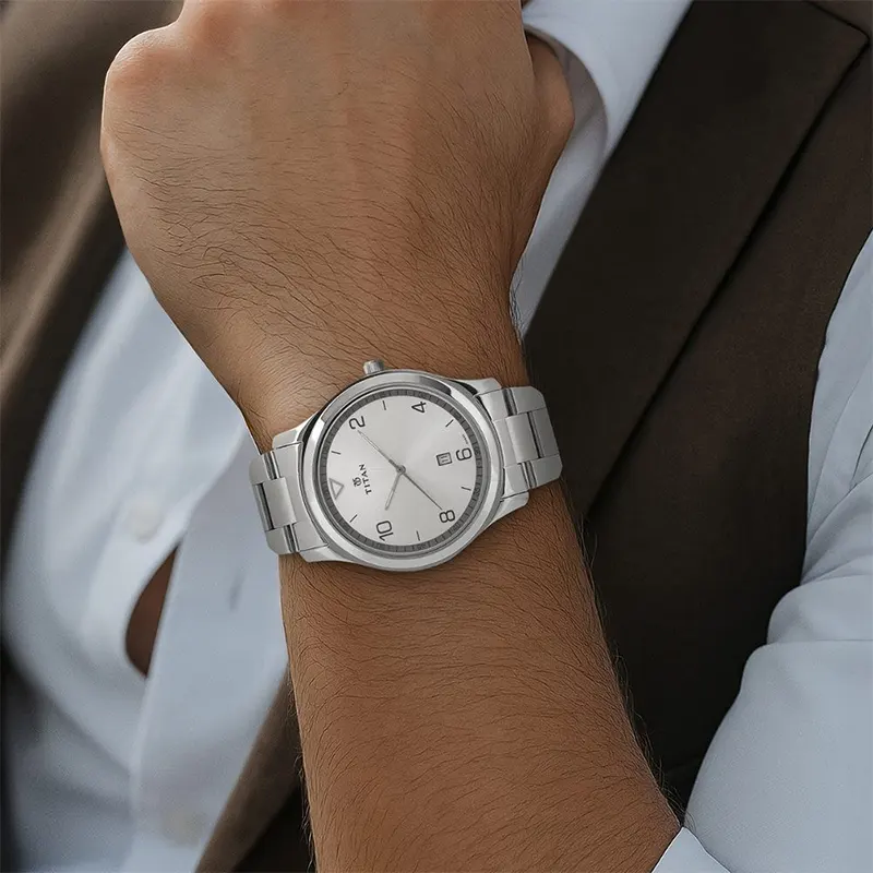 Titan Workwear 1770SM01 White Dial Men’s Watch