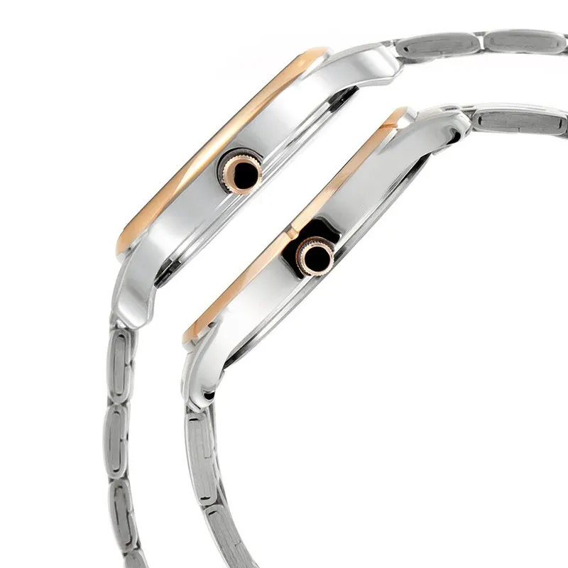 Titan Bandhan Date Silver Dial Two-Tone Couple Watch | 17752481KM01