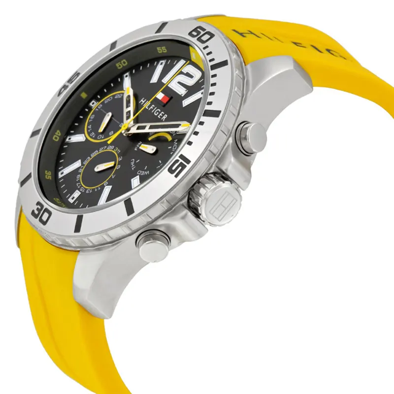 Tommy Hilfiger Multi-Function Yellow Silicone Men's Watch | 1791144
