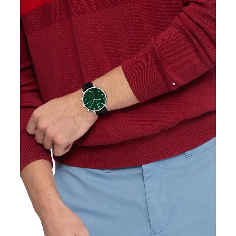 Tommy Hilfiger Leondale Chronograph Green Dial Men's Watch | 1791985
